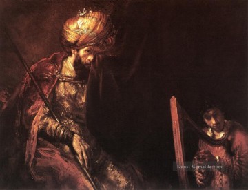Saul und David Porträt Rembrandt Ölgemälde